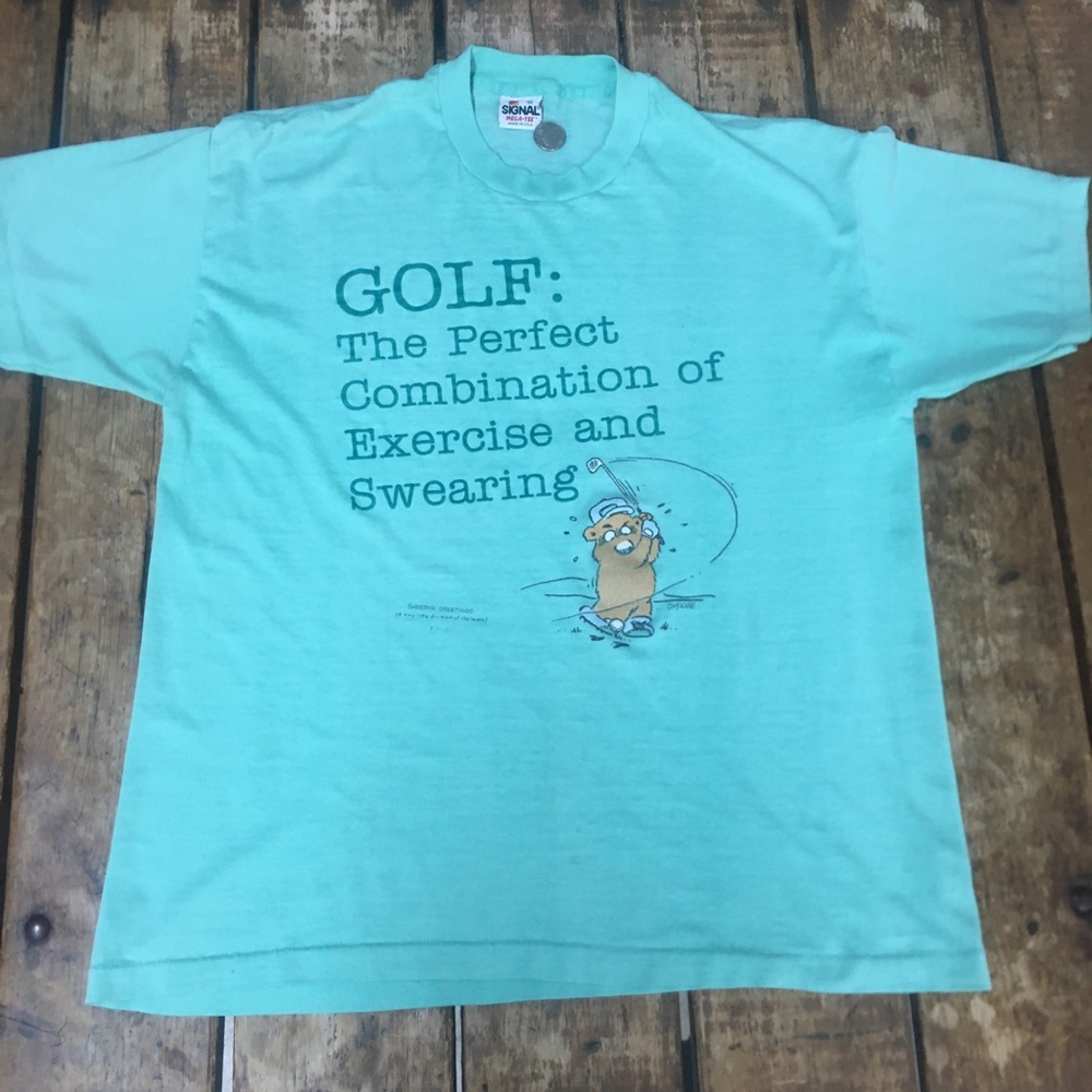 Vintage Golf Humor Tee/ XL